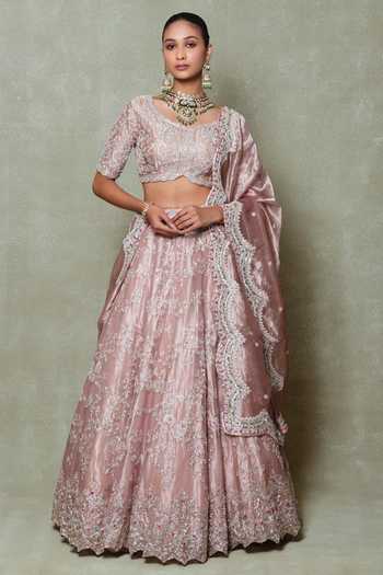 Vedant G Zardozi Work Lehenga Set 