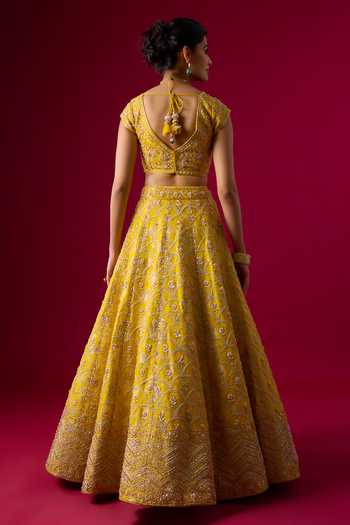 Vedant G Sequin Embroidered Lehenga Set 