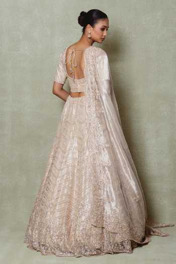 Vedant G Cutdana Embroidered Lehenga Set 