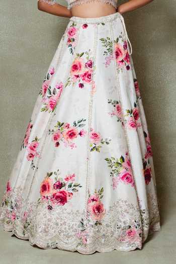 Shop Vedant G Ivory Silk, Organza Sweetheart Neck Embroidered Lehenga Set Online at Aza Fashions Shop_Vedant G_Ivory Silk, Organza Sweetheart Neck Embroidered Lehenga Set _Online_at_Aza_Fashions
