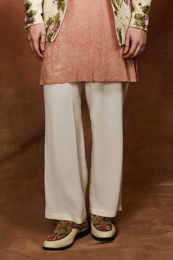 Varun Bahl Ivory Modal, Dupion Embroidery Floral Bandhgala Online at Aza Fashions Varun Bahl_Ivory Modal, Dupion Embroidery Floral Bandhgala _Online_at_Aza_Fashions