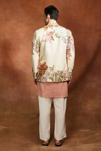 Varun Bahl Floral Embroidered Bandhgala