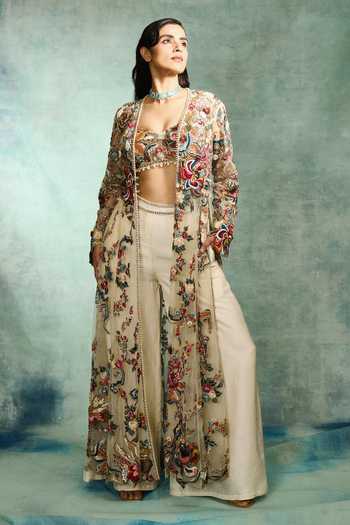 Varun Bahl Ethereal Embellished Jacket & Pant Set 
