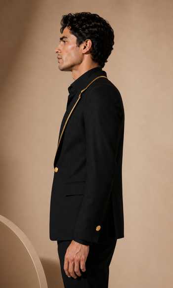 Mayank Modi - Men Maple Drizzle Float Blazer 