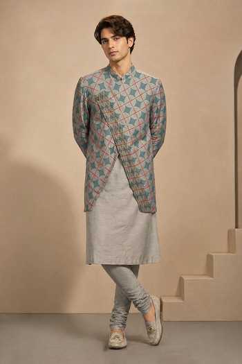 Mayank Modi - Men Double-Layered Prism Kurta Set 