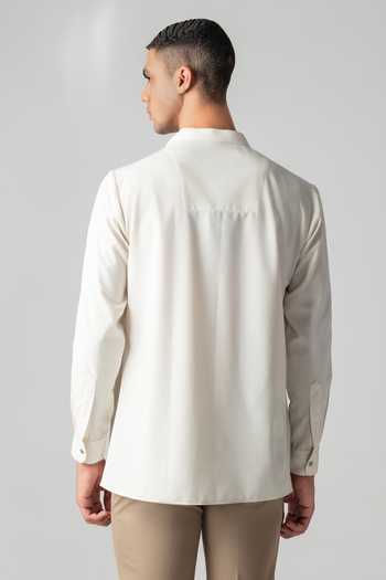 Amit Arora Asymmetrical Drape Shirt 