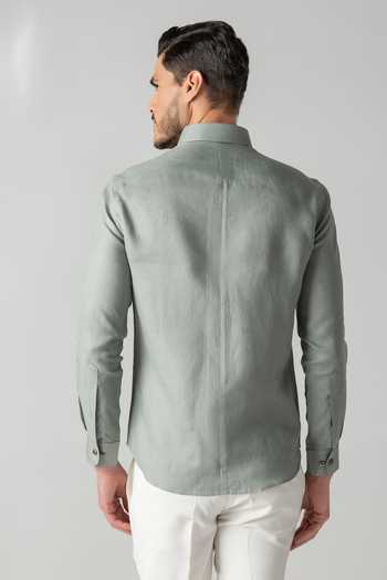 Amit Arora Embroidered Linen Shirt 
