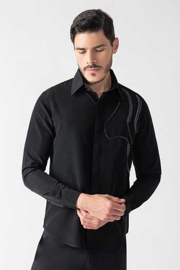 Amit Arora Metallic Embellishment Shirt 