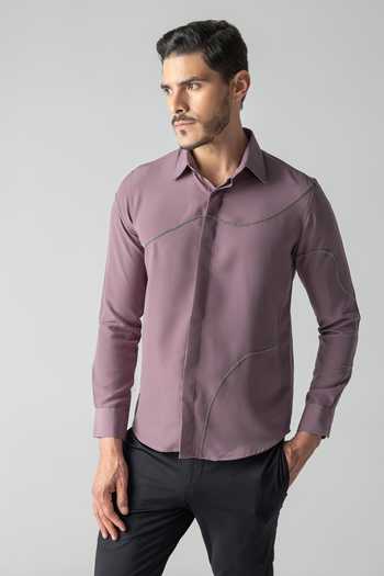 Amit Arora Abstract Metallic Shirt 