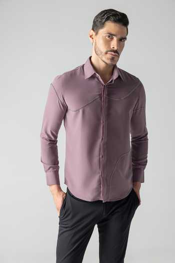 Buy Amit Arora Mauve Polyester Abstract Metallic Shirt Online at Aza Fashions Buy_Amit Arora_Mauve Polyester Abstract Metallic Shirt _Online_at_Aza_Fashions
