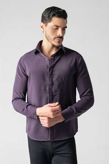 Amit Arora Abstract Beaded Shirt 