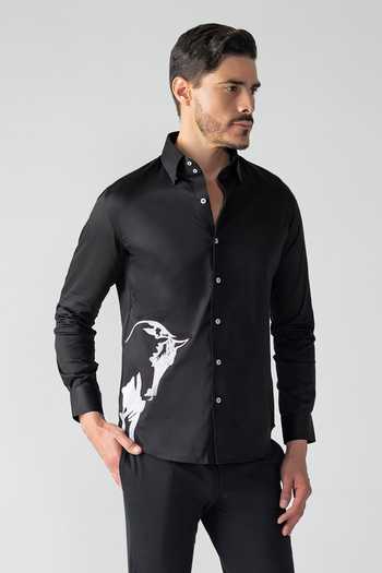 Amit Arora Horse Embroidered Shirt 
