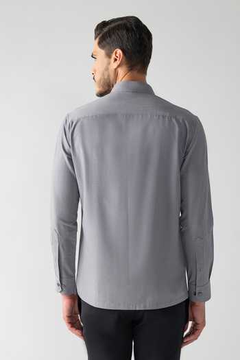 Amit Arora Asymmetrical Pleated Shirt 