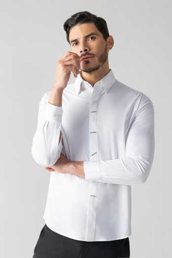 Amit Arora Metallic Button Shirt 