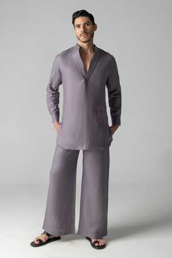 Amit Arora Linen Kurta & Palazzo Set 