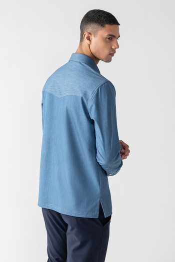 Amit Arora Rayon Denim Shirt 