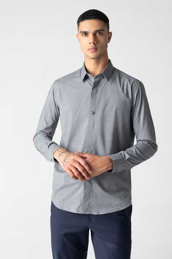 Amit Arora Hidden Button Placket Shirt 