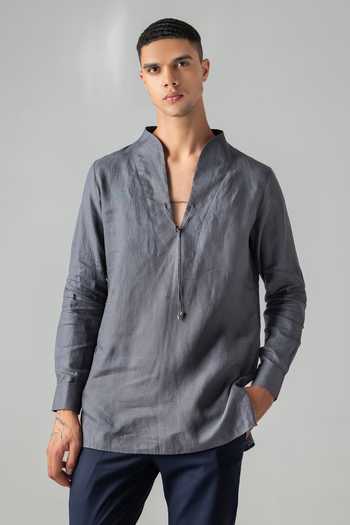 Amit Arora Linen Kurta Shirt 