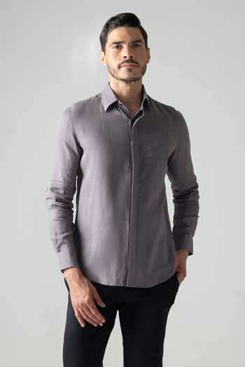 Amit Arora Pleated Full Sleeve Shirt 