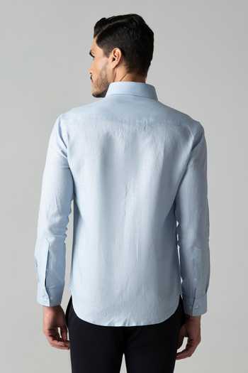 Amit Arora Linen Embroidered Shirt 