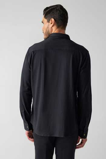 Amit Arora Knit Hidden Placket Shirt  