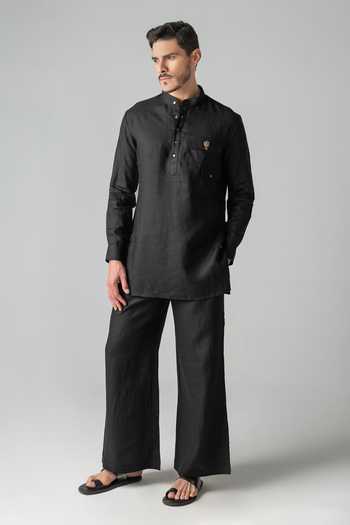 Amit Arora Linen Kurta & Palazzo Set