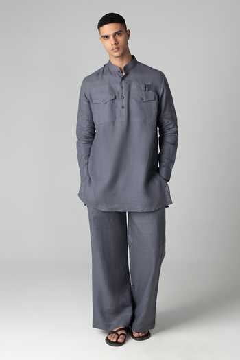 Amit Arora Linen Kurta & Palazzo Set 