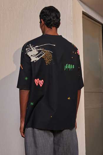 Shahin Mannan Funky Panther Boxy T-Shirt 
