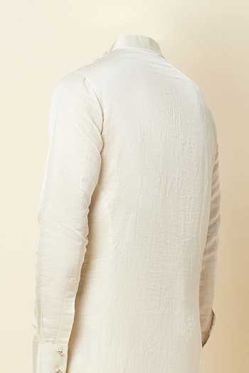 SPRING BREAK Linen Satin Kurta For Kids