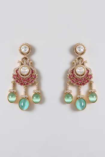 Buy Auraa Trends Pink Kundan Polki Necklace Set Online at Aza Fashions Buy_Auraa Trends_Pink Kundan Polki Necklace Set _Online_at_Aza_Fashions
