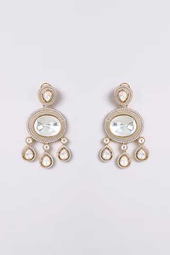 Buy_Auraa Trends_Gold Plated Imitation Diamond Necklace Set _Online_at_Aza_Fashions