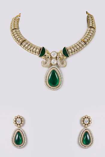 Auraa Trends Stone Studded Choker Set 