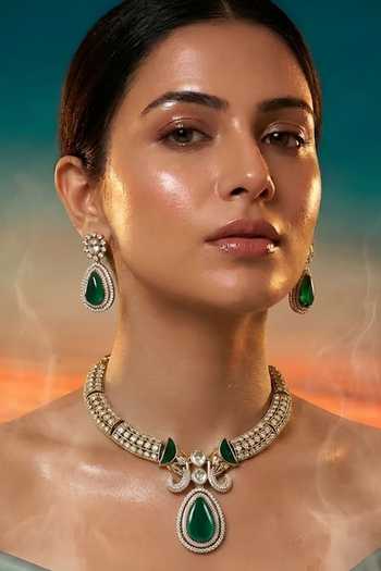 Auraa Trends Stone Studded Choker Set 
