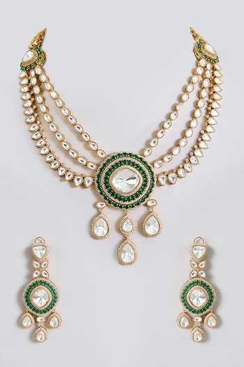 Auraa Trends Enameled Layered Necklace Set 