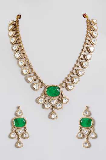 Auraa Trends Imitation Diamond Necklace Set 