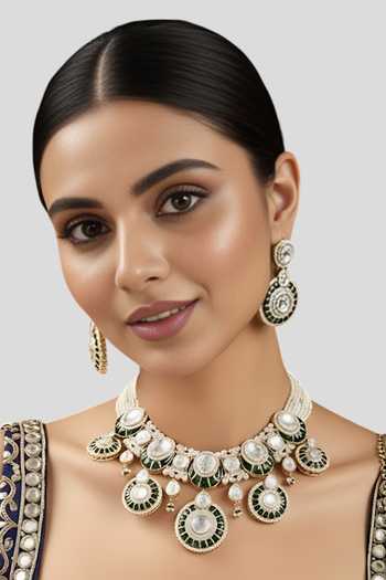 Auraa Trends Imitation Diamond Choker Set