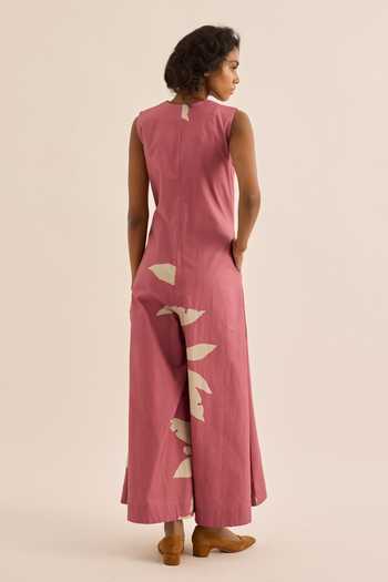 Kharakapas Dalia Floral Print Layered Jumpsuit 