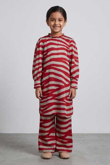 Koai Printed Silk Palazzo For Kids