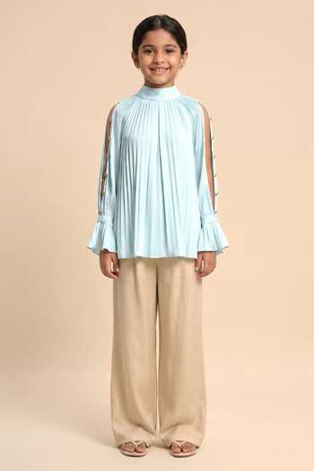 Neora By Nehal Chopra Tropical Breeze Halter Neck Top For Kids