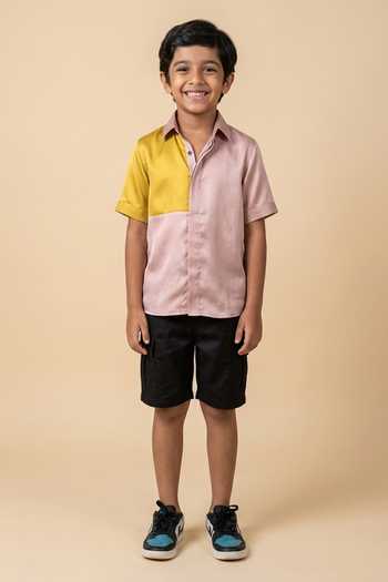 Neora By Nehal Chopra Colorblock Shirt For Kids