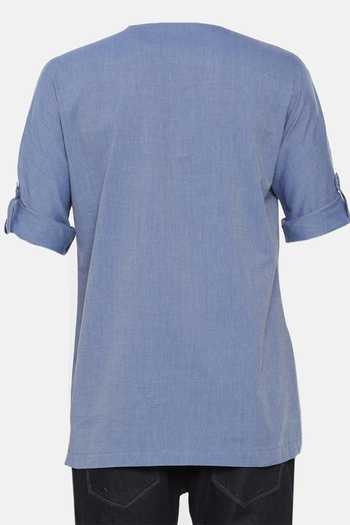 Mayank Modi - Men Overlap Short Kurta For Kids