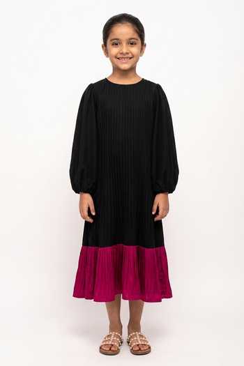 Neora By Nehal Chopra Gathered Dress For Kids