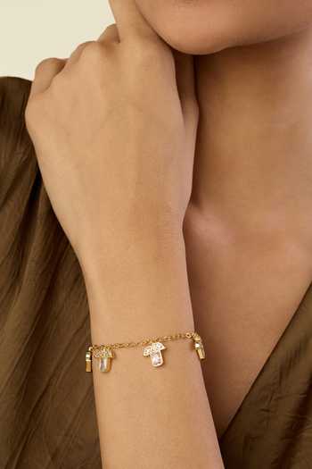 Shop Isharya Gold Plated Keeva Chain Bracelet Online at Aza Fashions Shop_Isharya_Gold Plated Keeva Chain Bracelet _Online_at_Aza_Fashions