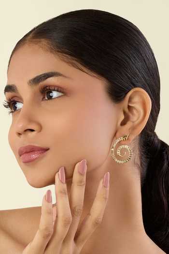 Isharya Indian Ram Statement Stud Earrings 
