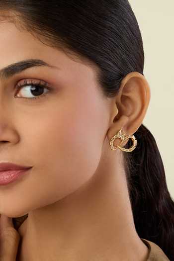 Shop_Isharya_Gold Plated Khargosha Statement Studs _Online_at_Aza_Fashions