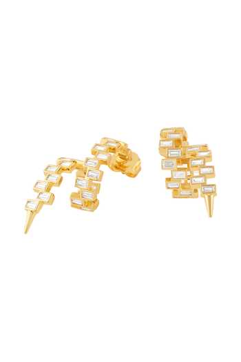 Isharya_Gold Plated Zooma Statement Earrings _Online_at_Aza_Fashions