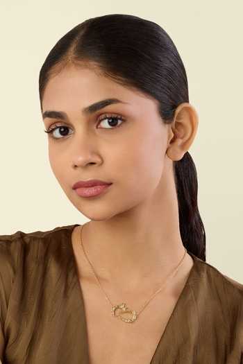Isharya Khargosha Embellished Pendant Necklace 