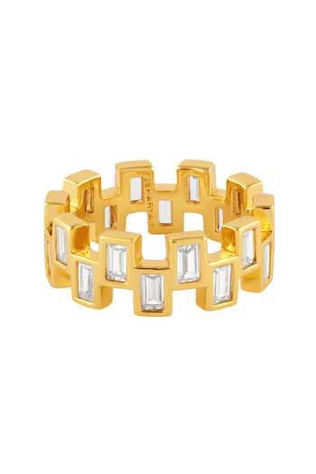 Buy_Isharya_Gold Plated Taru Eternity Ring _Online_at_Aza_Fashions