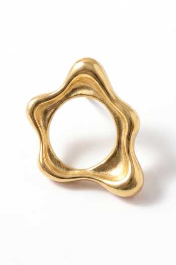 Buy_Mnsh_Gold Plated Fluid Line Stud Earrings _Online_at_Aza_Fashions