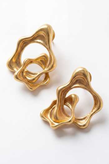 Mnsh Fluid Shape Earrings
